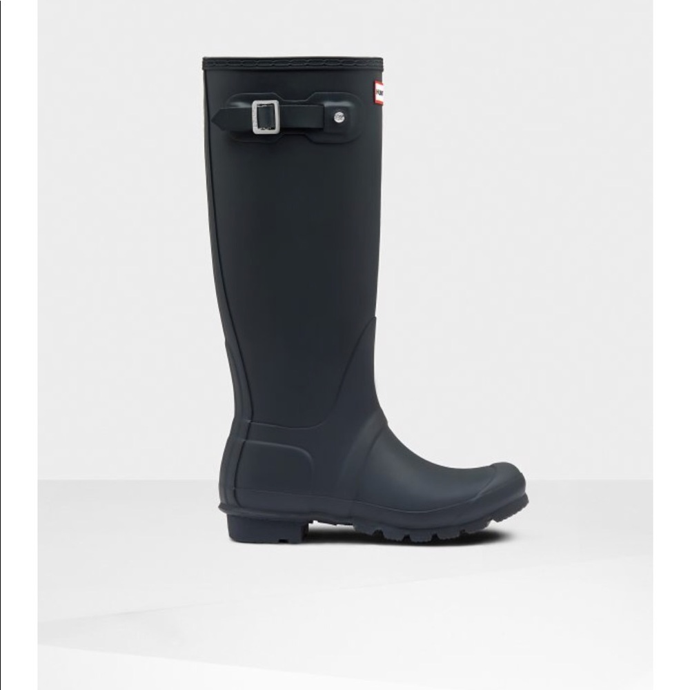 Tall Navy Hunter Rain Boots